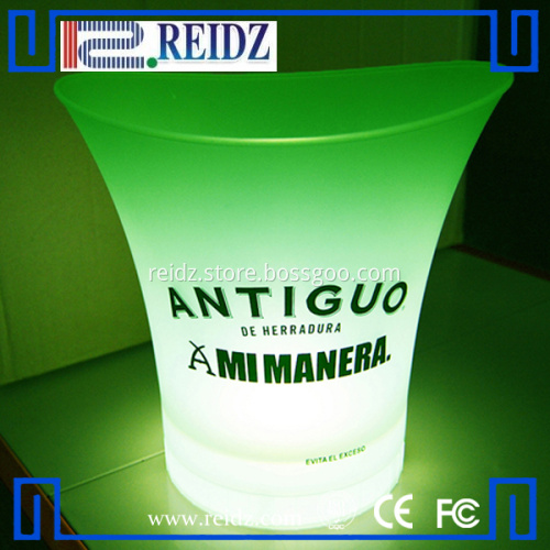 champagne acrylic led custom ice bucket wholesale